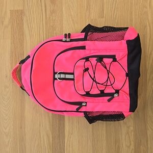 Pottery Barn Bookbag Hot Pink And Black EUC